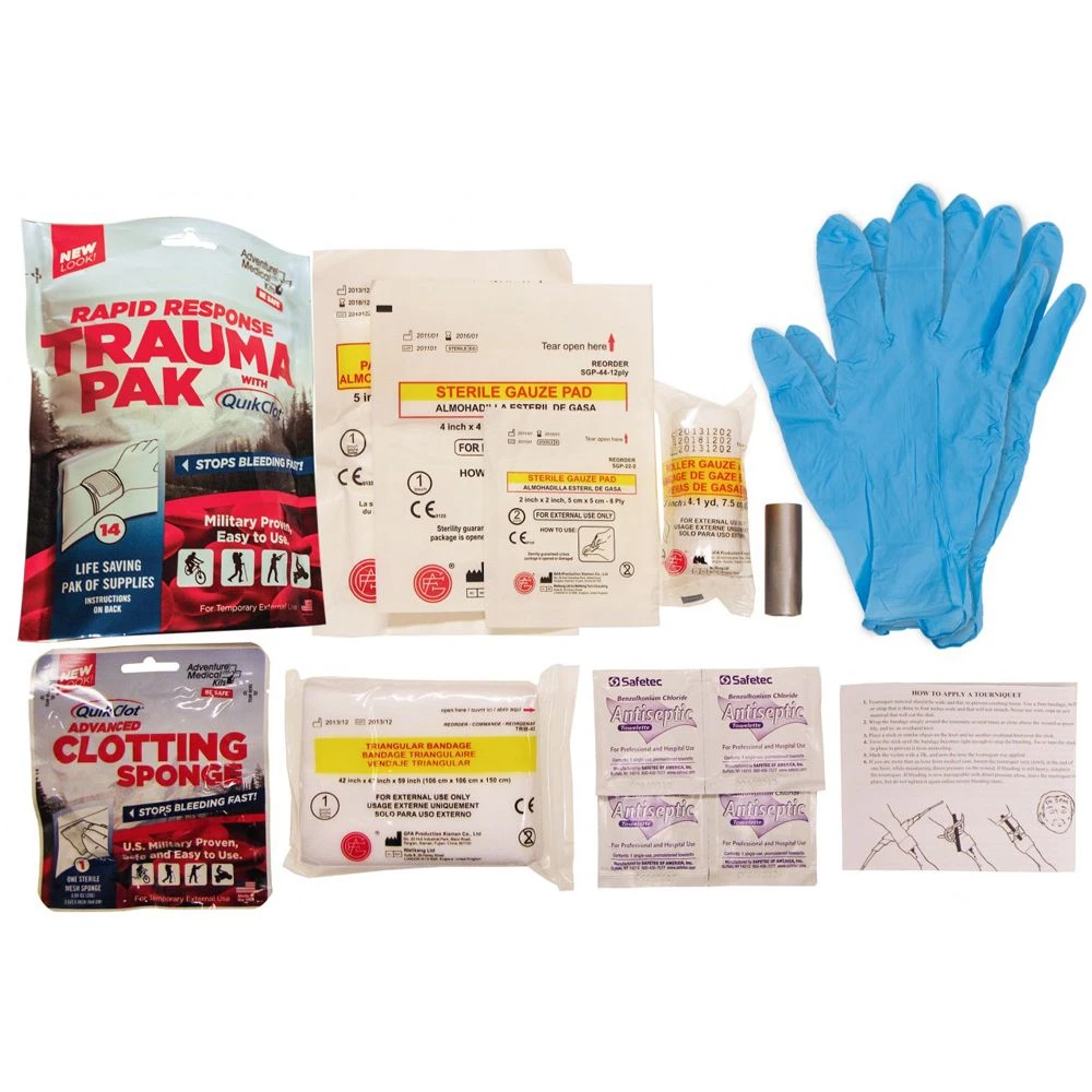 Adventure Medical Rapid Response Trauma Pak With QuikClot 3 Adventure Medical Rapid Response Trauma Pak With QuikClot