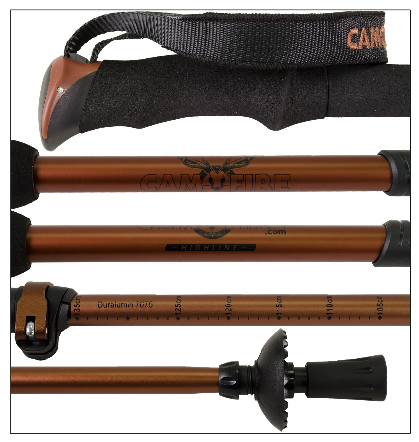 Camofire Highline Aluminum Trekking Poles 4 Camofire Highline Aluminum Trekking Poles - Image 2