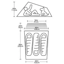 Big Agnes C Bar 3 - 3 Person Backpacking Tent -Outdoor Camping Store cbar3