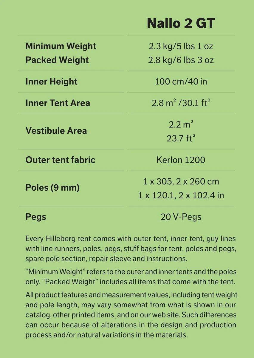 Hilleberg Nallo GT 2 Person Tent 6 Hilleberg Nallo GT 2 Person Tent - Image 4