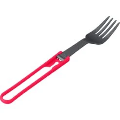 MSR Folding Fork -Outdoor Camping Store msr foldingutencil fork red prtn