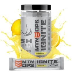 MTN OPS Ignite Trail Packs - Supercharged Energy And Focus -Outdoor Camping Store mtn ops ignite trail packs supercharged energy and focus lemonade 1