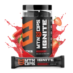 MTN OPS Ignite Trail Packs - Supercharged Energy And Focus -Outdoor Camping Store mtnops ignite 20serv splash tigersblood