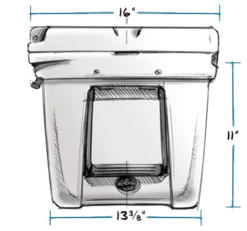 YETI Tundra 45 - Extreme Duty Cooler -Outdoor Camping Store t45 side ext.1466447289