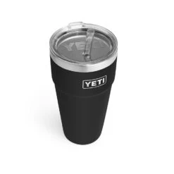 Yeti Rambler 26oz Stackable Cup With Straw Lid -Outdoor Camping Store yeti rambler 26oz stackable cup with straw lid black