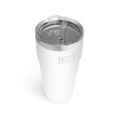 Yeti Rambler 26oz Stackable Cup With Straw Lid -Outdoor Camping Store yeti rambler 26oz stackable cup with straw lid white